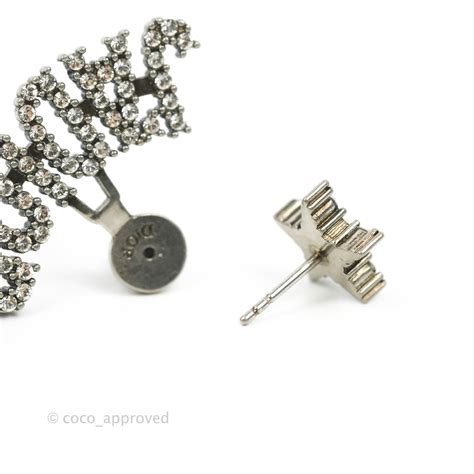 J'Adior Earrings Antique Silver